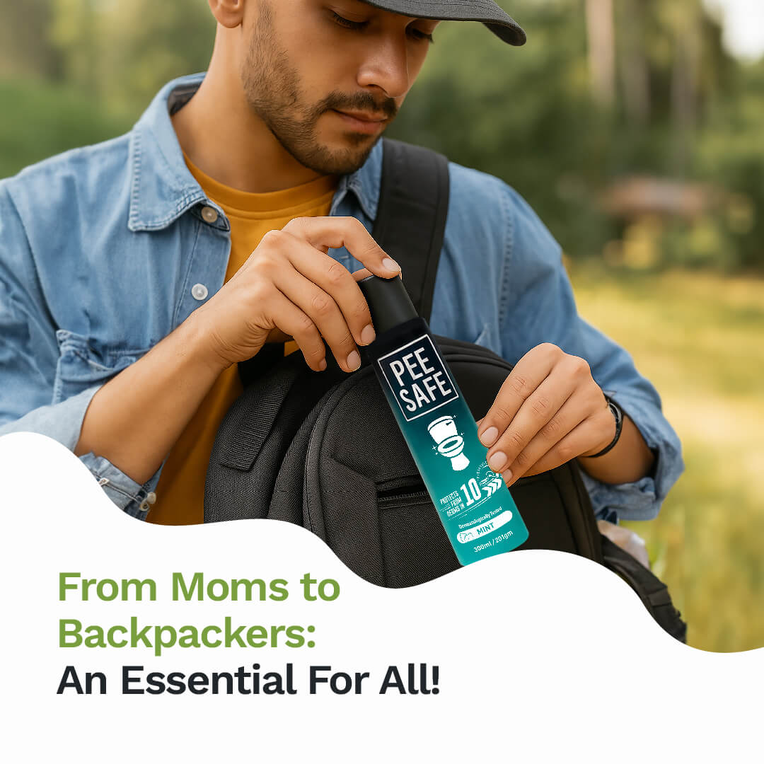 Pee Safe Toilet Seat Sanitizer Spray (Mint) - 300 ML - BULK BUY