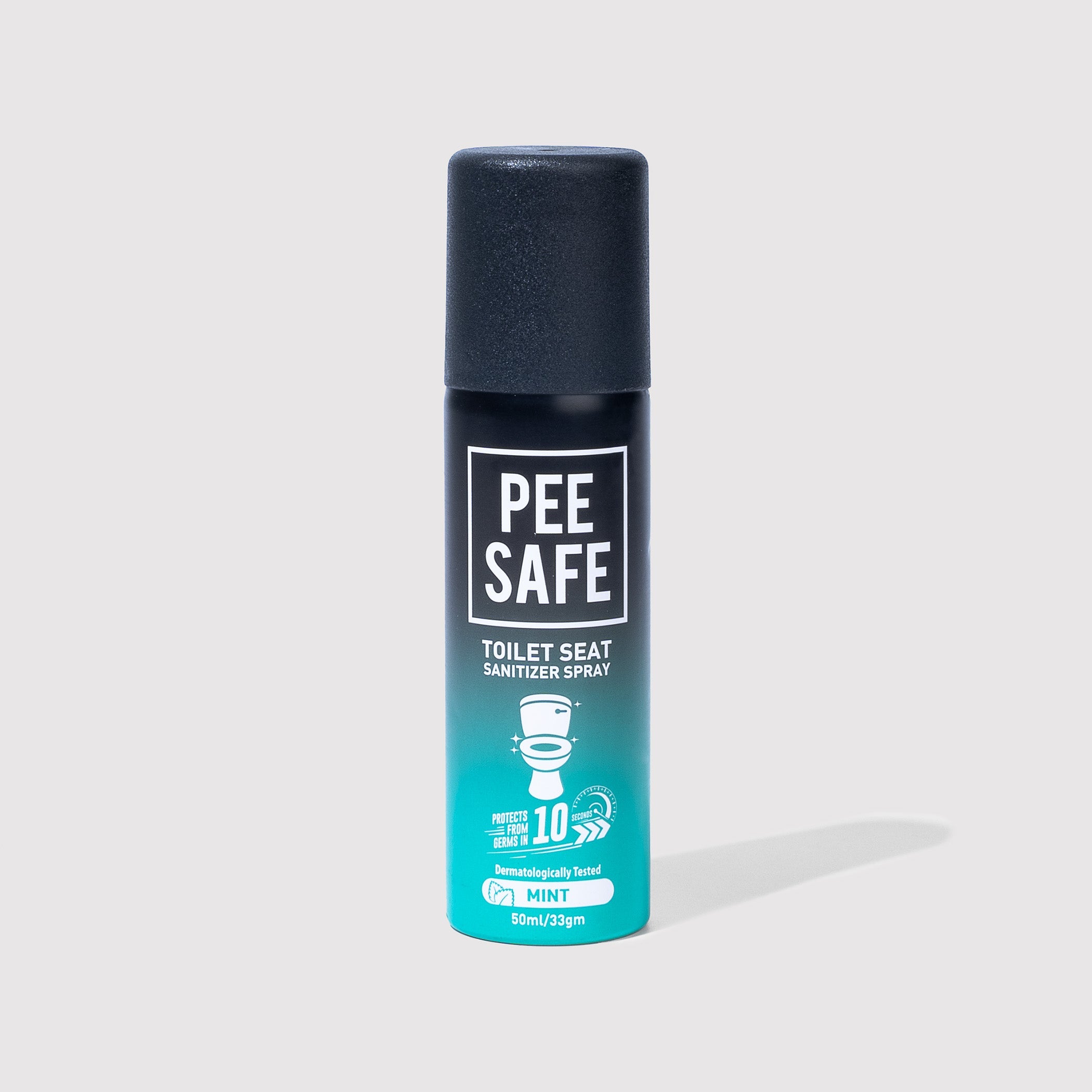 Pee Safe Toilet Seat Sanitizer Spray (Mint) - 50 ML- BYOC