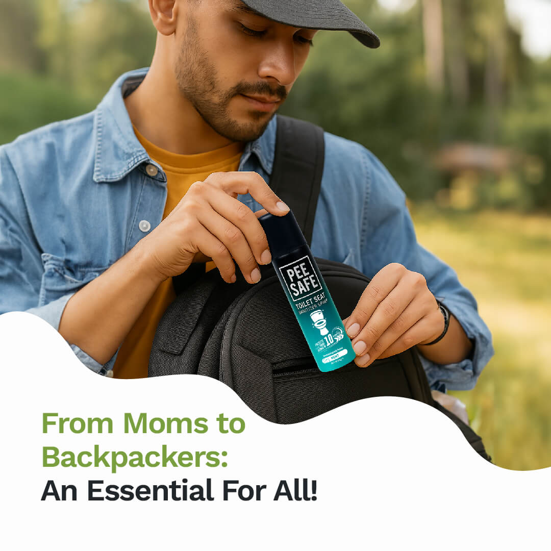 Pee Safe Toilet Seat Sanitizer Spray (Mint) - 75 ML - BULK BUY