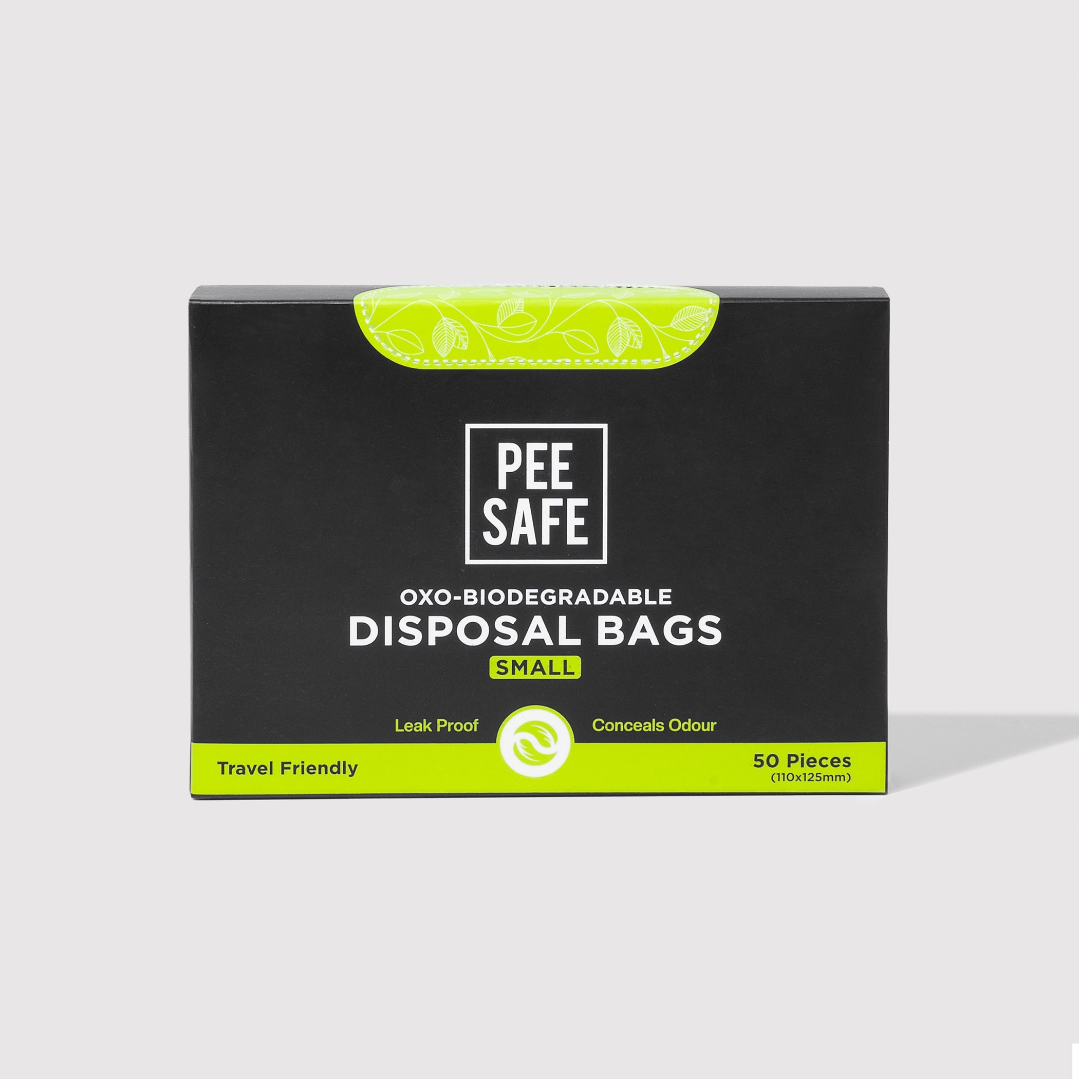 Pee Safe Oxo-Biodegradable Disposable Bags - 50 Bags (Small) - BYOC