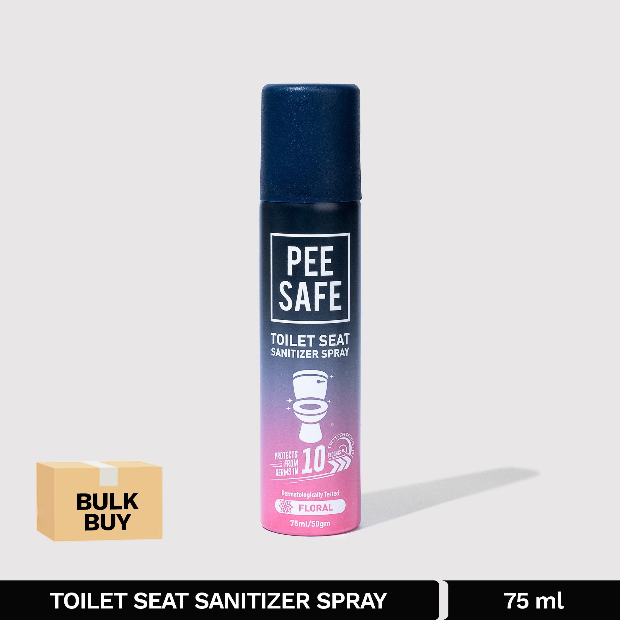 Pee Safe Toilet Seat Sanitizer Spray (Floral) - 75 ML - BULK BUY