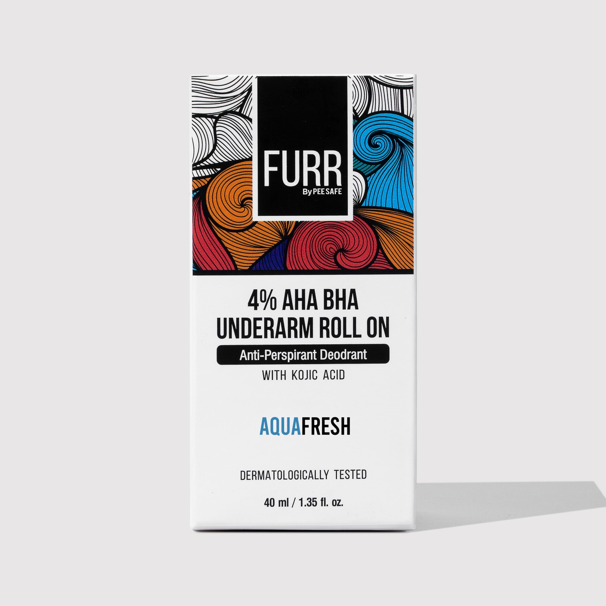 Furr 4% AHA BHA Underarm Roll-On - Aqua